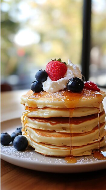 Photo pancakes closeup