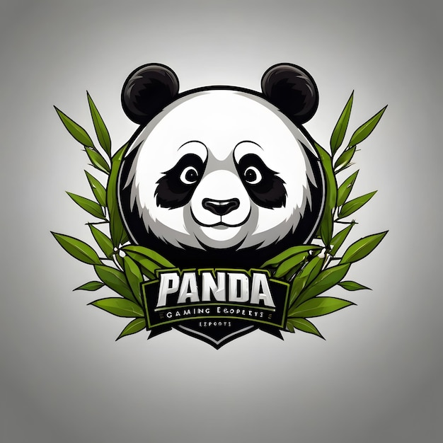 Panda bamboo Gaming Esports Logo