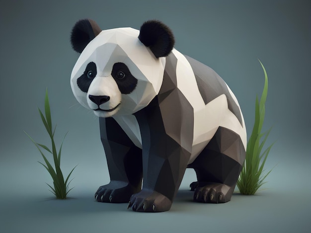 panda bear in 3 dimensions 11