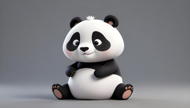 a panda bear with a suit on sitting on a table