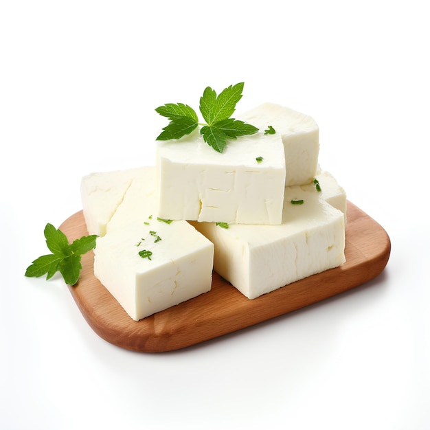 Paneer Majestic on White Isolated Background