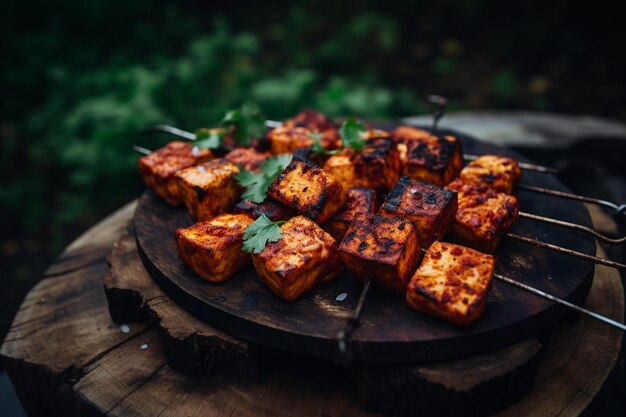 Paneer tikka savory