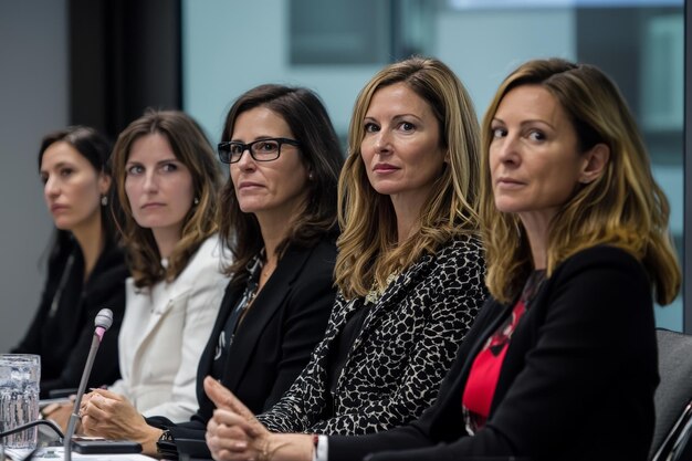 Photo a panel discussion featuring leading women in cybersecurity sharing their experiences challenges and achievements in the industry