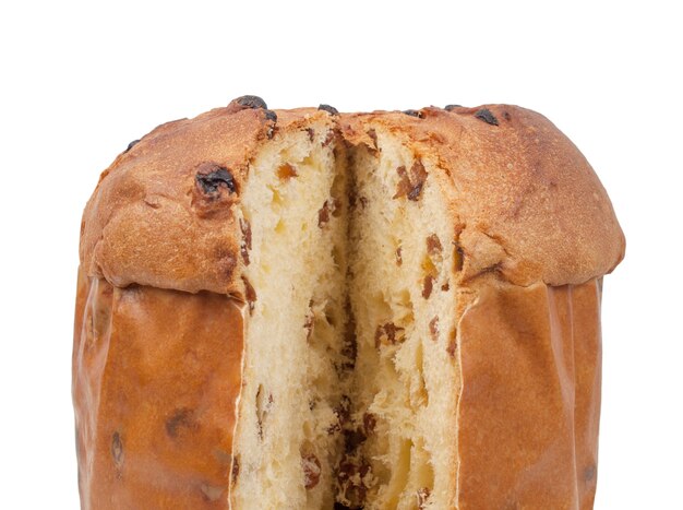 Panettone bread isolated