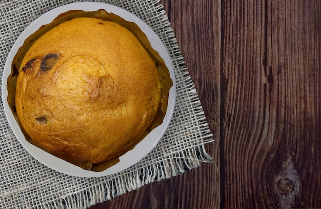 Panettone  a traditional Christmas cake