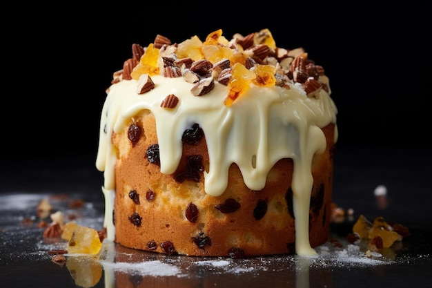 Panettone with Cream Cheese Frosting