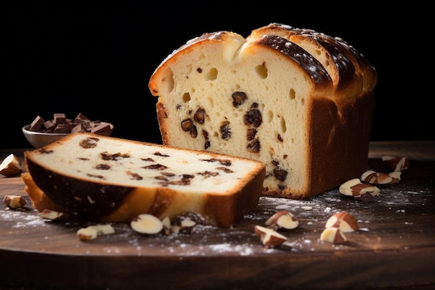 Panettone with Hazelnut and Chocolate