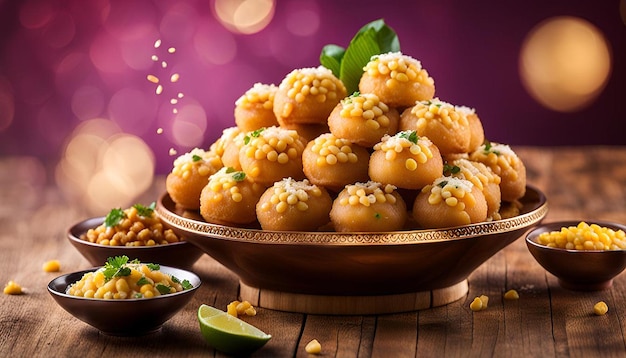 Pani Puri with Corn