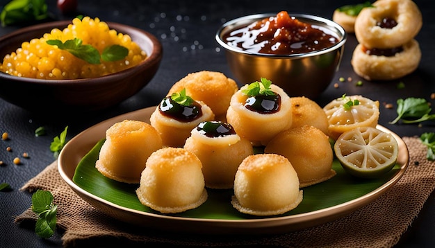 Pani Puri with Tangy Chutney