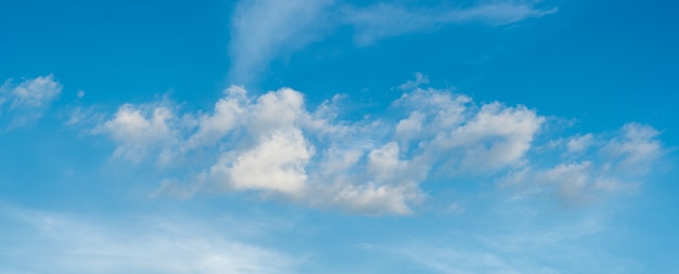 panorama blue sky and white clouds on daytime