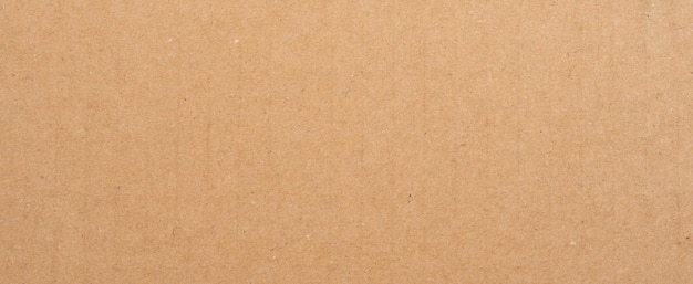 Panorama of brown paper box texture and background with copyspace