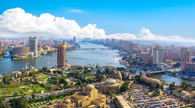 Panorama of Cairo cityscape