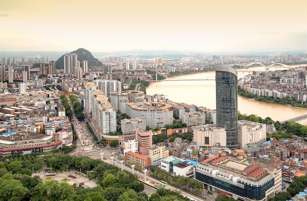 Panorama of Liuzhou, Guangxi, China