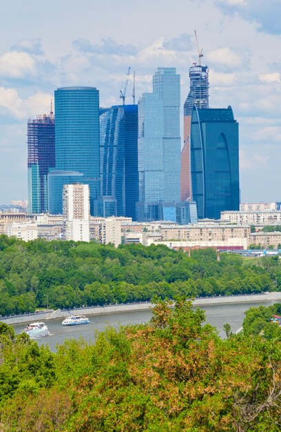 Panorama of new Moscow City