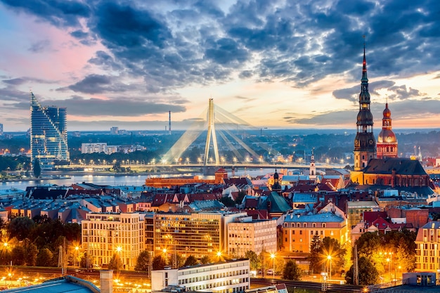 Panorama of Riga city