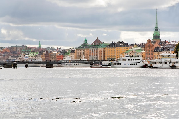 Panorama of Stockholm city Sweden