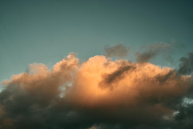 Panorama sunset sky and cloud background