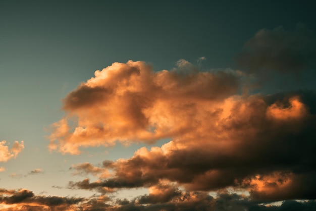 Panorama sunset sky and cloud background