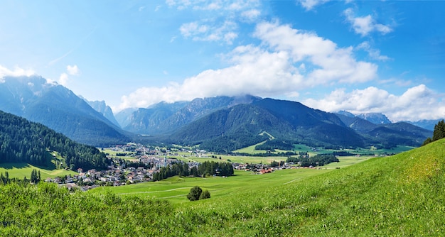 Panorama of Toblach city