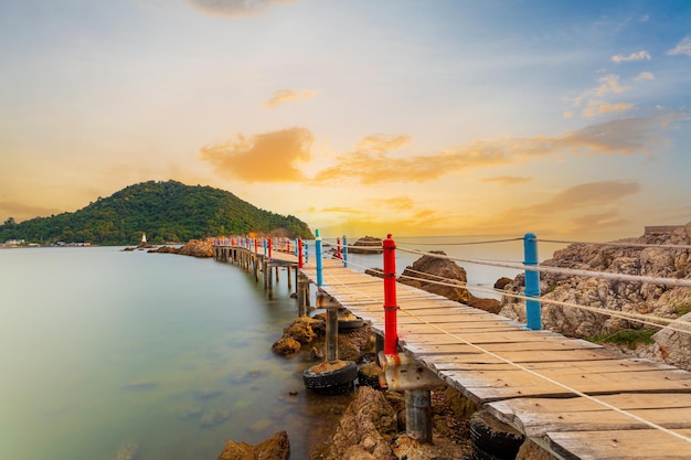 Panorama view, Chedi tourist attractions in Chanthaburi, Thailand,Chedi Hua Laem pagoda in Chanthabu