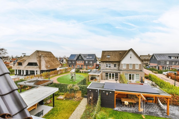 Panorama view of houses