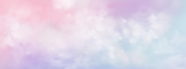 Photo panoramic abstract pink blue sky background