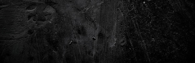 Panoramic black and grey concrete texture background Scary dark walls slightly light black concrete cement texture for background surface dark grunge panorama landscape