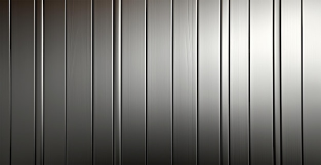 Photo panoramic metal texture steel silver background ai generated image