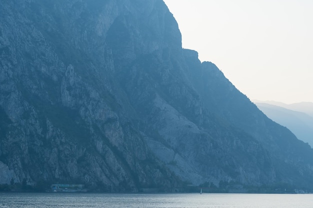 Panoramic mountain landscape near como lake in italy