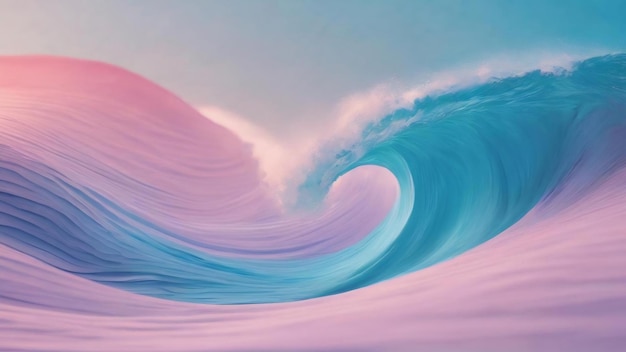 Panoramic pastel blue abstract wave wallpaper pastel blue background