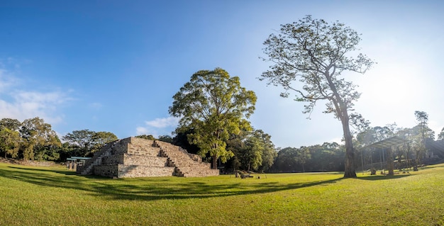 Panoramic in The temples of Copan Ruinas Honduras