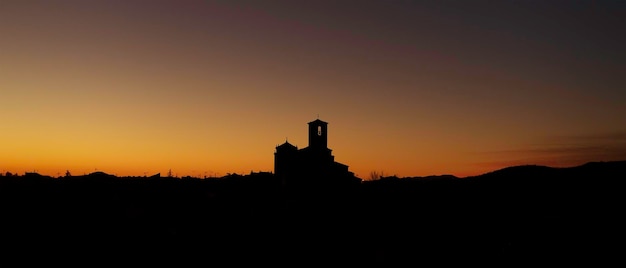 Panoramic of the town of HervÃ¡s, in Caceres, Extremadura. Houses, church and Jewish quarter.