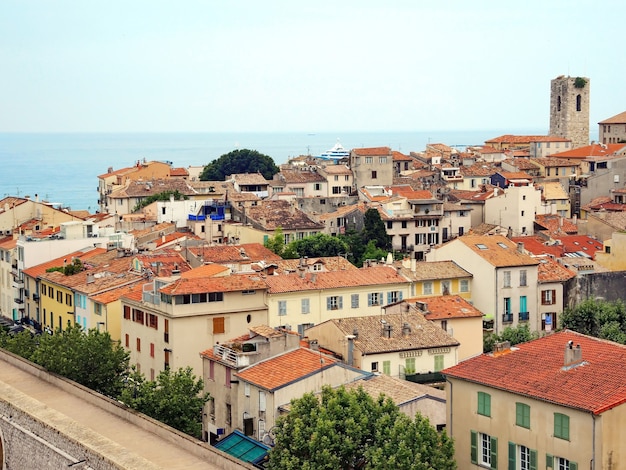 Panoramic view to Antibes France