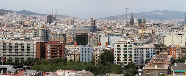 Panoramic view of Barcelona