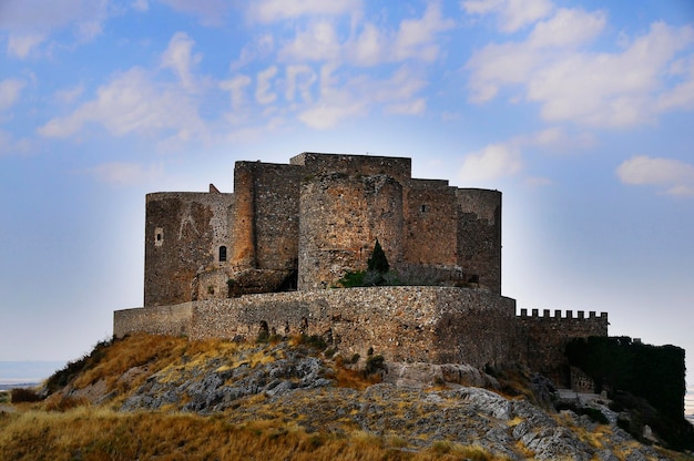 Panoramic view of the castle of consuegra segovia