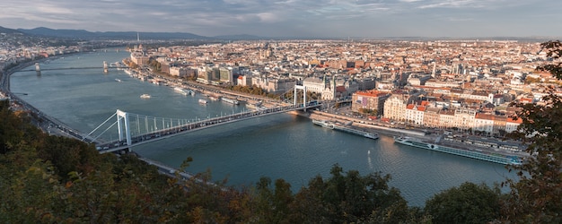 Panoramic view of the city of Budapest, Hungary