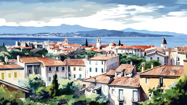 Panoramic view of the city of Zadar Croatia