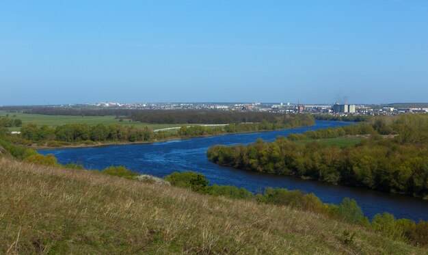 Panoramic view of the Don river