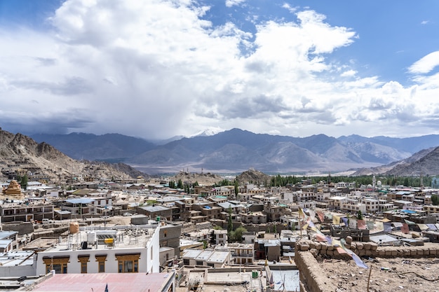 Panoramic view of Lamayuru monastery in Ladakh, India. 