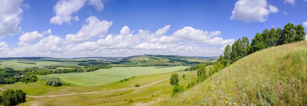 Photo panoramic view of landscape against sky