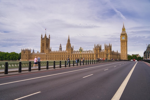 Panoramic view of london with big ben