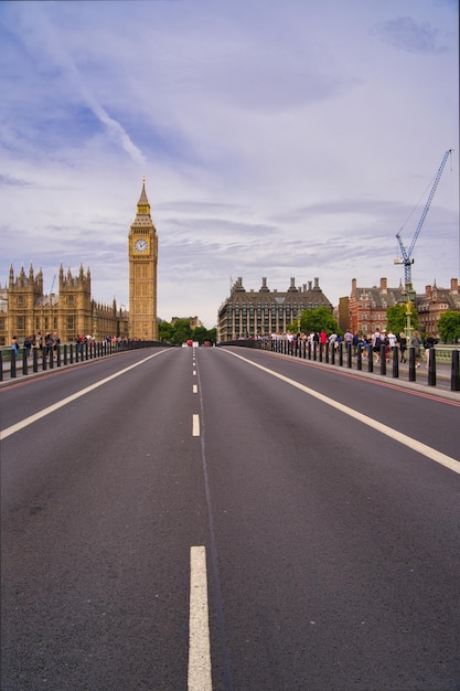 Panoramic view of london with big ben