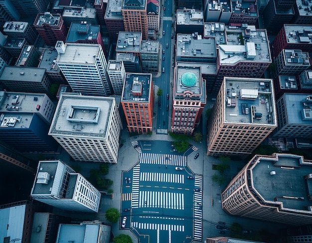 Panoramic view of modern buildings in city