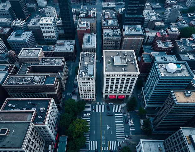 Panoramic view of modern buildings in city