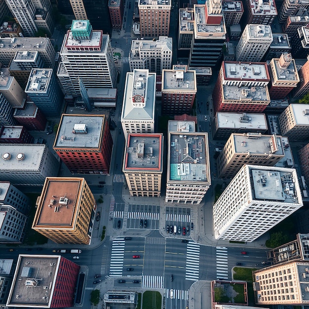 Panoramic view of modern buildings in city