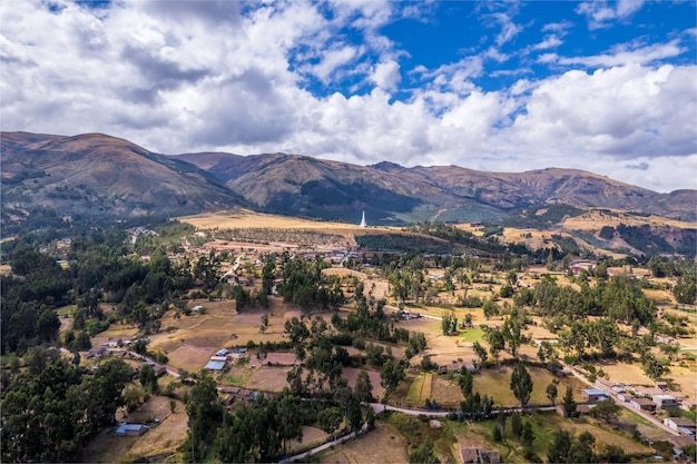 Panoramic view of the mountainous landscape of Ayacucho