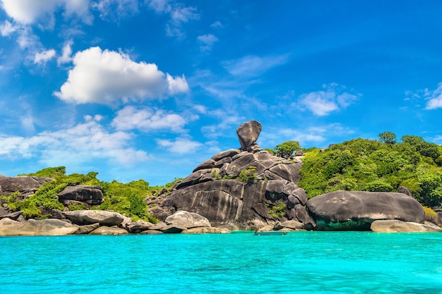 Panoramic view of  Similan islands, Thailand