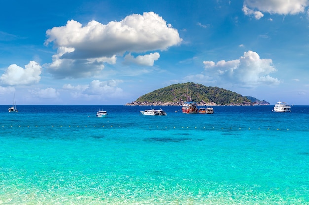 Panoramic view of  Similan islands, Thailand