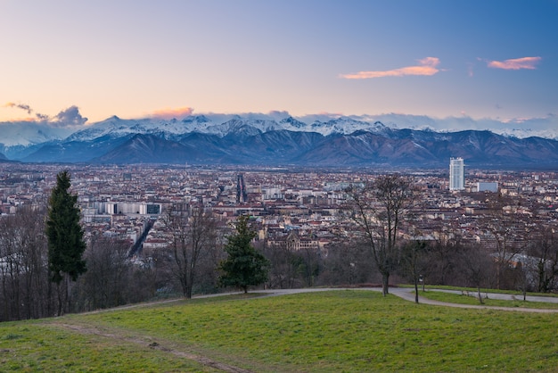 Panoramic view of Turin