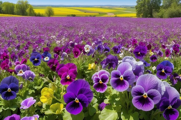 Photo pansy fields forever